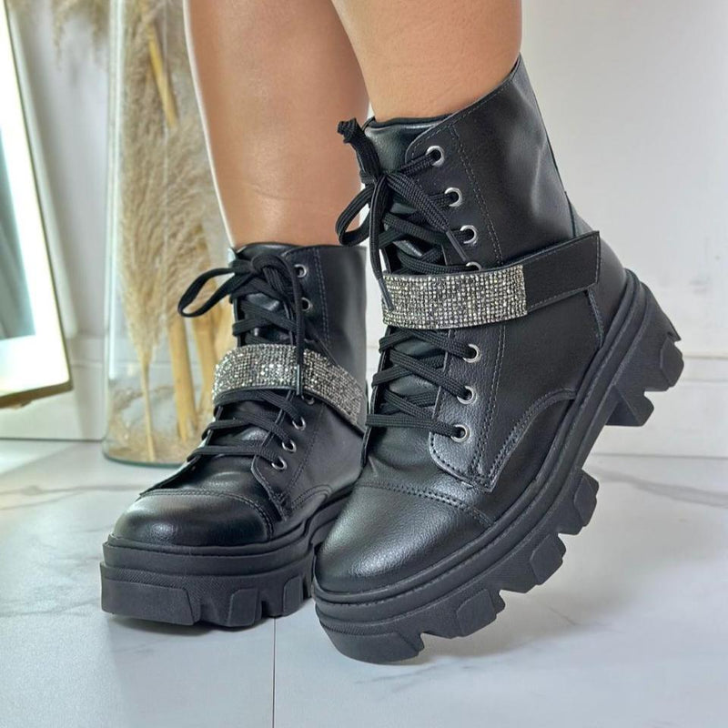 Bota Coturno Velcro